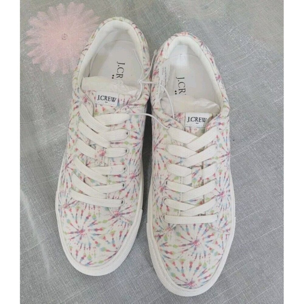 J Crew Womens Tie-dyed Road Trip Sneakers Shoes Size 8.5